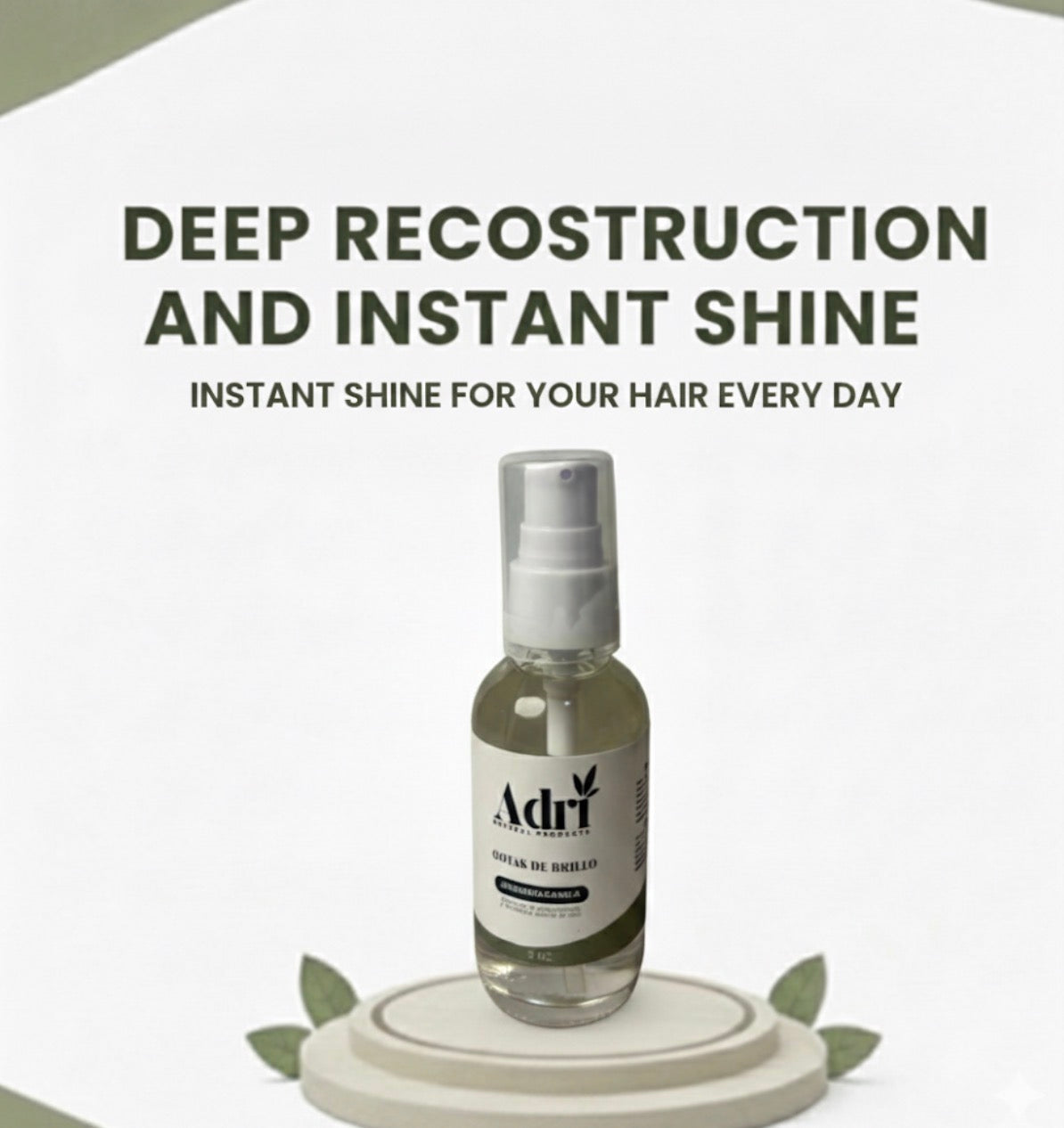 Instant Shine Drops: Ginger & Cinnamon Elixir for Hair